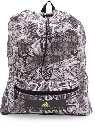 Adidas by Stella McCartney рюкзак с затяжкой на шнурке и змеиным принтом