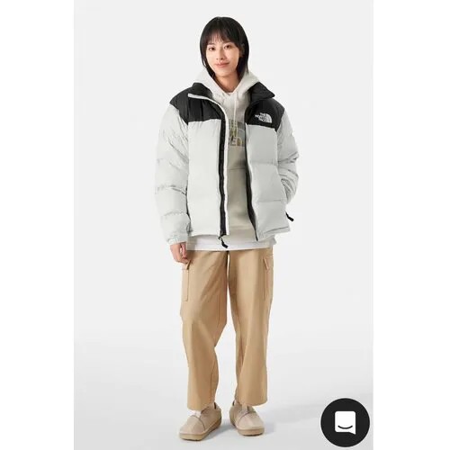 Пуховик The North Face, размер 52, белый