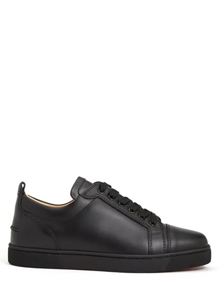 Черные мужские кожаные кроссовки louis junior Christian Louboutin