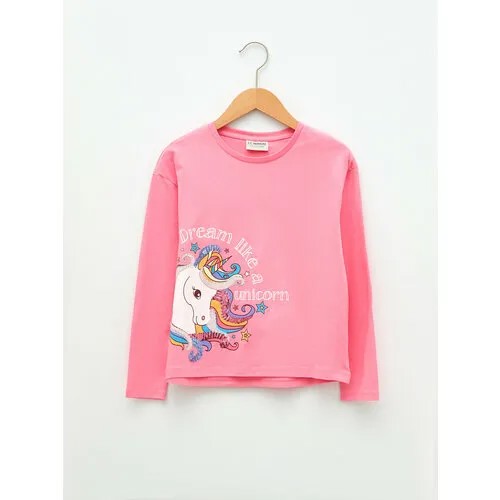 Лонгслив LC Waikiki, размер 6-7 лет, pink