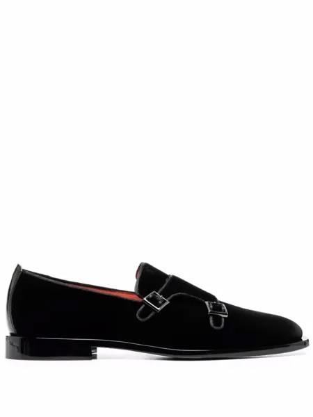 Santoni туфли монки, черный