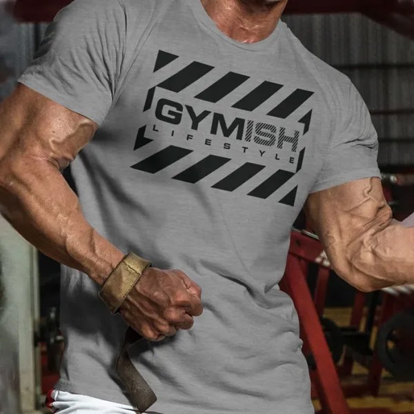 Мужская футболка для тренировок Gymish Lifestyle Workout T-Shirt Funny Gym Shirts Lifting T-Shirt Deadlift