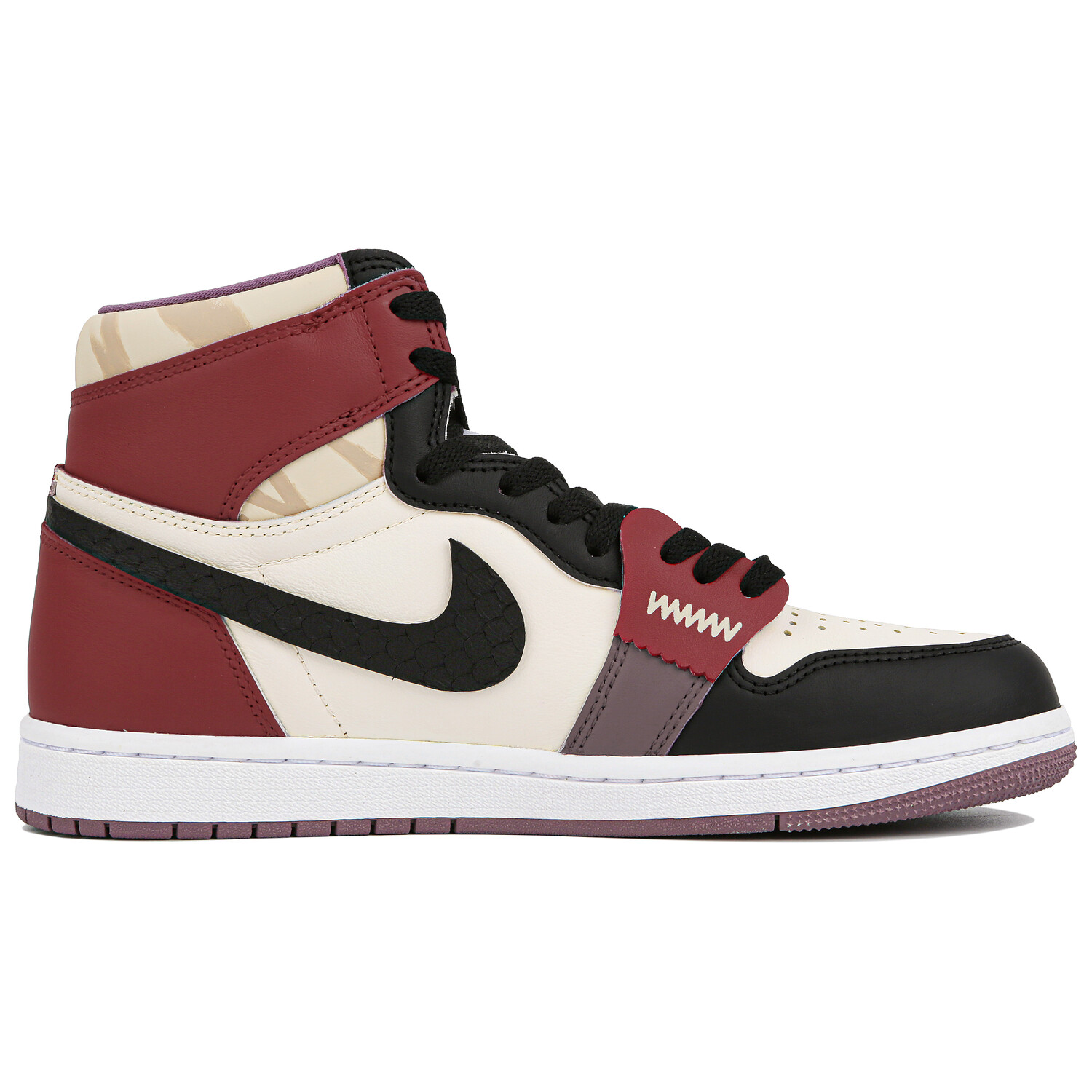 Кроссовки Air Jordan 1 Vintage Basketball Shoes Unisex High-top Black/Red, красный