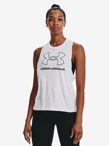 Майка женская Under Armour UA Sportstyle Logo Tank, Белый