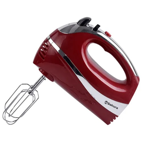 Миксер электр SA-6309RC 300Вт красн/хром