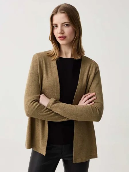 Открытый меланжевый кардиган Ovs, цвет olive green