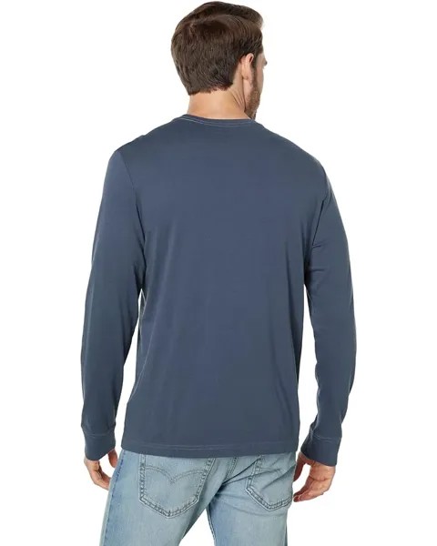 Футболка Life is Good Little Helper Long Sleeve Crusher Tee, цвет Darkest Blue
