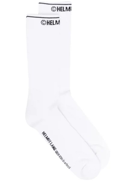 Helmut Lang носки вязки интарсия с логотипом