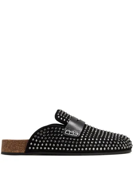 JW Anderson хрустальные мюли, черный