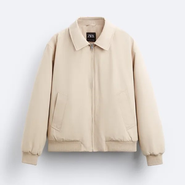 Мужская куртка Zara Padded Bomber, песочный