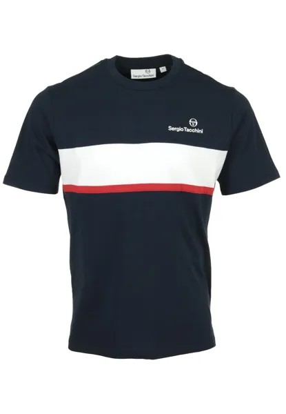 Футболка с принтом NEBON Sergio Tacchini, цвет navy/red