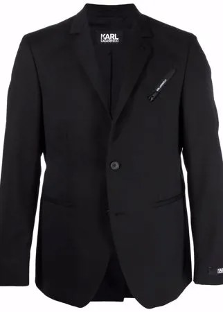 Karl Lagerfeld однобортный пиджак с заостренными лацканами