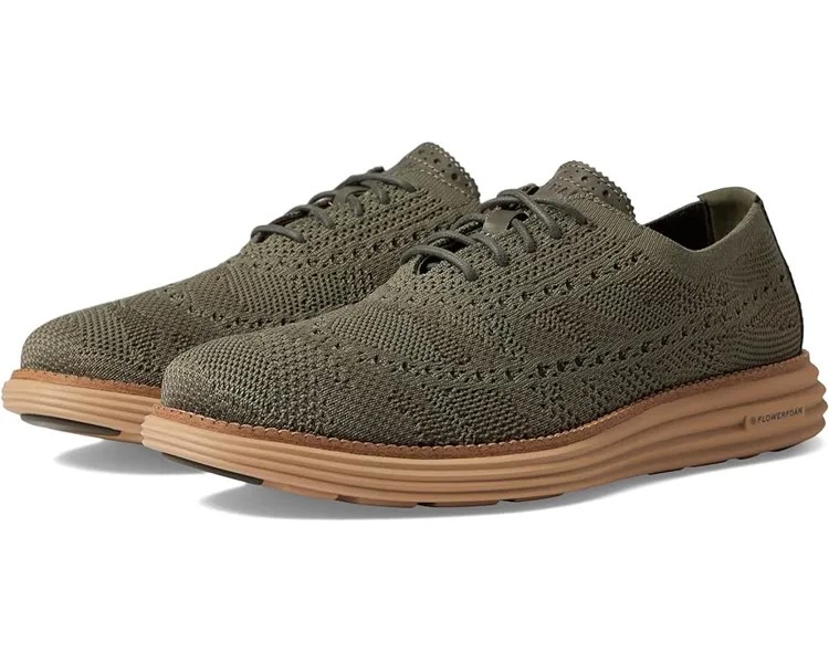 Оксфорды Cole Haan Originalgrand Remastered Stitchlite Longwing, цвет Tea Leaf/Deep Olive Camo