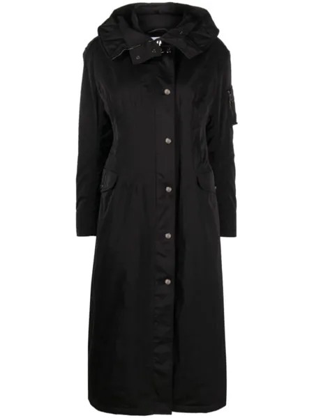 Ermanno Scervino crystal-embellished duchesse-satin parka, черный