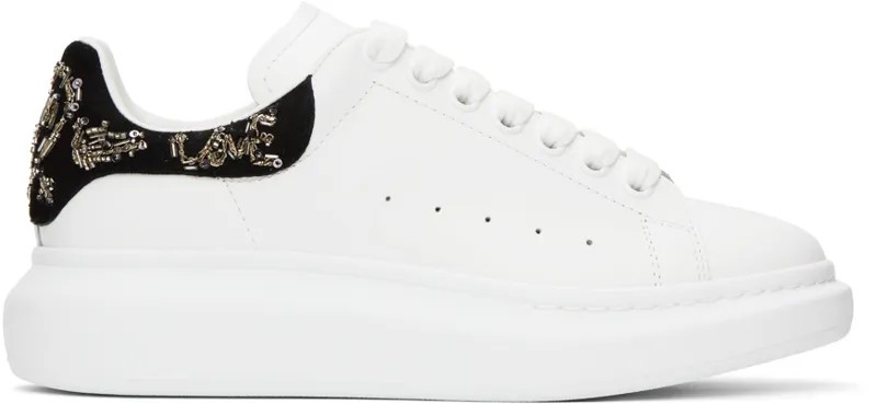 Белые массивные кеды Alexander McQueen