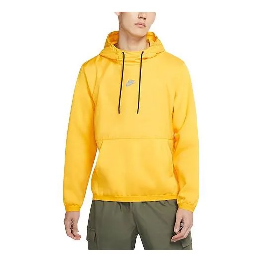 Толстовка Nike Sportswear Just Do It + Fleece Stay Warm Reflective Casual Sports Pullover Yellow, желтый