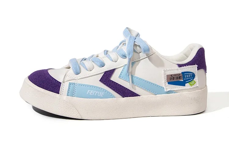 Кроссовки Feiyue Skateboarding Shoes Women's Low-top Rice / Light Blue / Purple, голубой