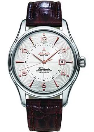 Швейцарские наручные  мужские часы Atlantic 52753.41.25R. Коллекция Worldmaster