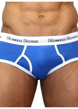Romeo Rossi Трусы брифы низкой посадки, гульфик с карманом, размер 2XL, jeans