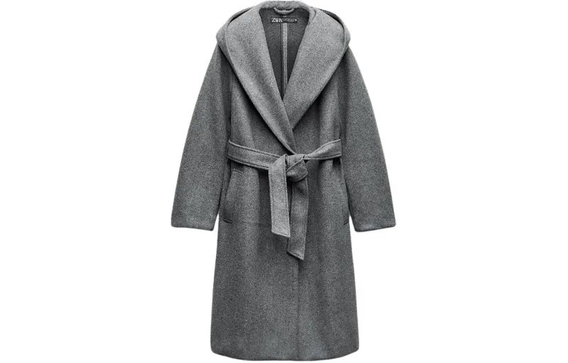 Пальто женское серое Zara