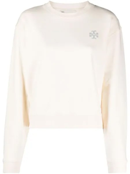 Tory Burch толстовка с логотипом, белый