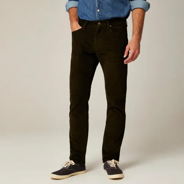 770 брюки прямого кроя из вельвета J.Crew, зеленый