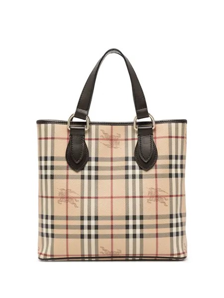 Burberry Pre-Owned маленькая сумка-тоут 2000-х годов в клетку House Check