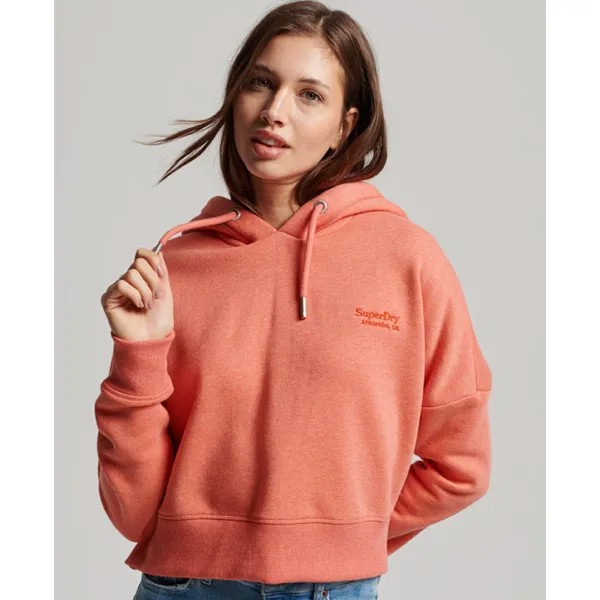 Худи Superdry Vintage Logo Crop, оранжевый