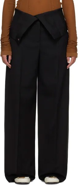 Черные строгие брюки Acne Studios, цвет 900 Black