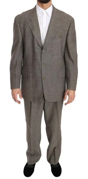 Костюм FENDI Однобортный коричневый шерстяной пиджак стандартного размера IT52 / US42 / L Рекомендуемая розничная цена 2700 долларов США
