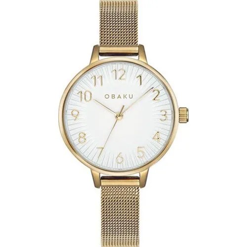 Наручные часы OBAKU Mesh, золотой
