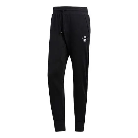 Спортивные штаны adidas Harden Fle Logo Fleece Lined Casual Sports Pants Black, черный