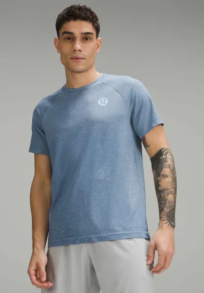 Футболка с принтом VENT TECH SHORT SLEEVE lululemon, цвет sundance blue