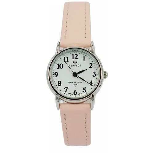 Perfect часы наручные, кварцевые, на батарейке, женские, металлический корпус, кожаный ремень, металлический браслет, с японским механизмом LX017-043-7