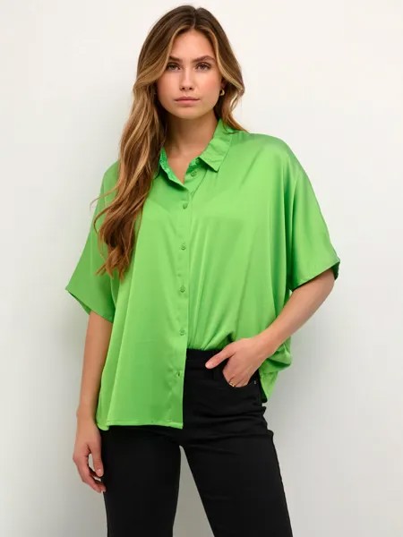 KAFFE Рубашка Sasmina, ядовито-зеленый