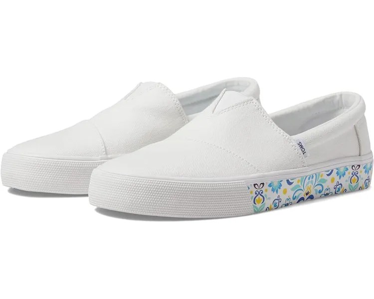 Кроссовки TOMS Fenix Slip-On, цвет White 2