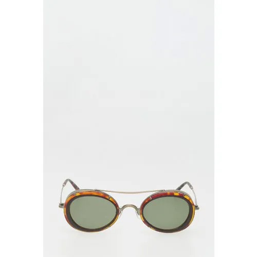 Солнцезащитные очки Matsuda, овальные, зеленый