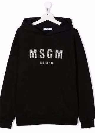 MSGM Kids худи с блестками
