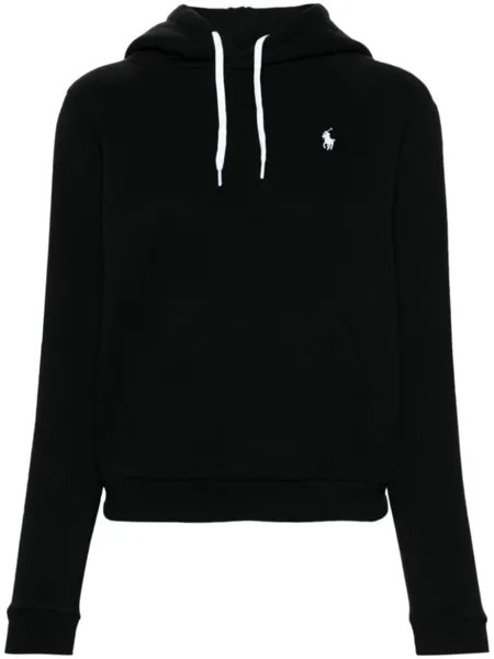 Polo Ralph Lauren худи с вышитым логотипом Polo Pony, черный