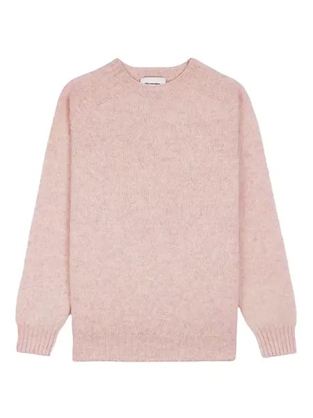 Шерстяной свитер с лохматой отделкой Harmony, светло-розовый