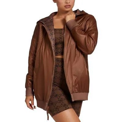 Guess Женская коричневая двусторонняя толстовка с логотипом Soft Shell Jacket XL BHFO 0430