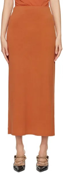 Оранжевая длинная юбка Chiara Miaou