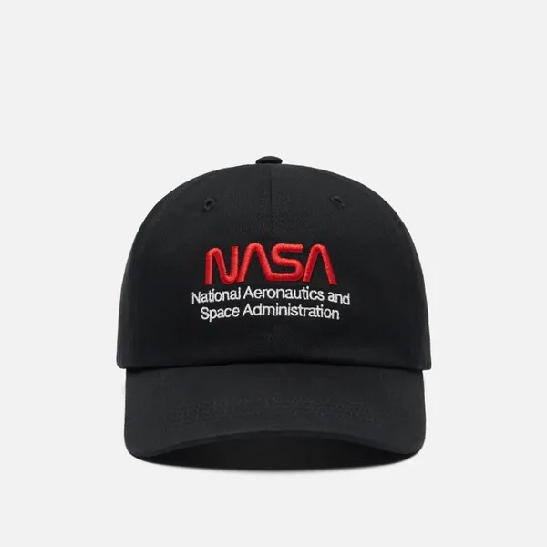 Кепка Alpha Industries NASA Worm Logo чёрный, Размер ONE SIZE