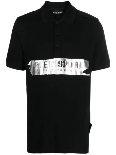 Plein Sport рубашка поло Silver Brush, черный