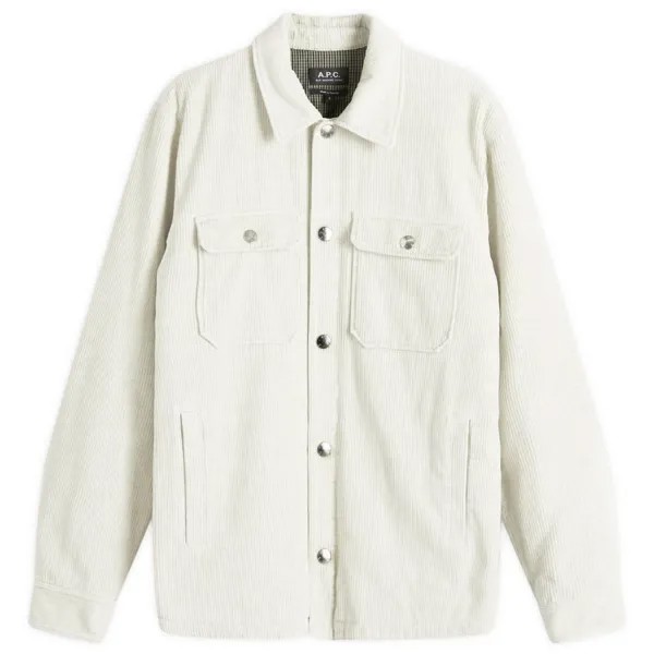 Рубашка A.P.C. Alex Corduroy Overshirt, экрю
