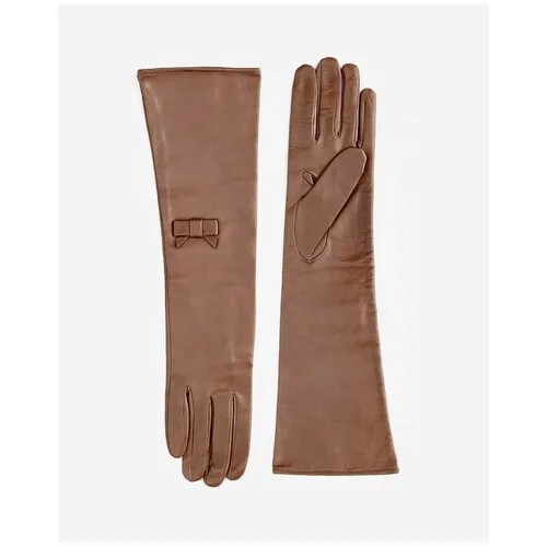 Перчатки Rindi, демисезон/зима, натуральная кожа, подкладка, размер 8, коричневый