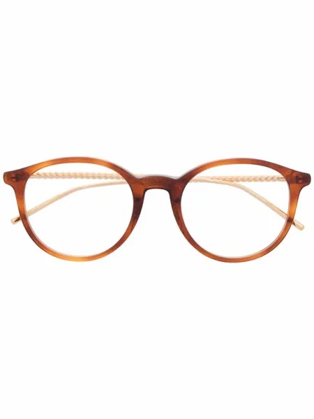 Boucheron Eyewear очки в круглой оправе черепаховой расцветки