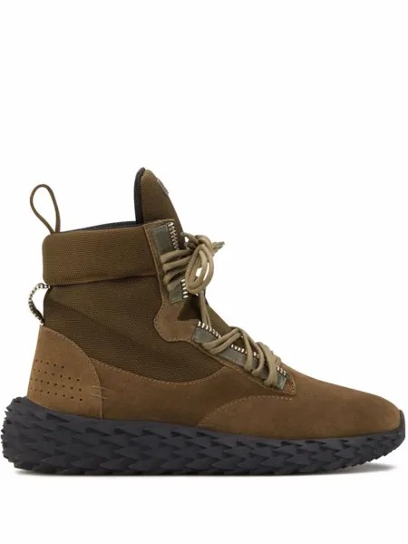 Giuseppe Zanotti кроссовки Urchin, зеленый