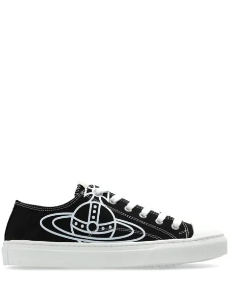 Vivienne Westwood кроссовки с логотипом Plimsoll и низким верхом, черный