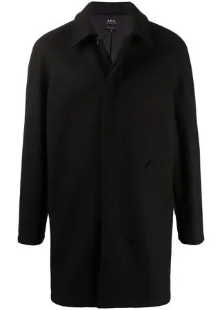 A.P.C. пальто с потайной застежкой